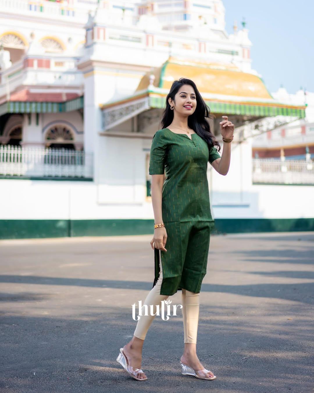 Forest Green Straight Kurta